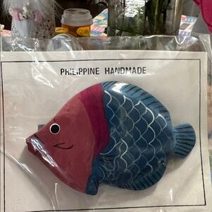 New Pink and Blue Decorative Fish hair clip